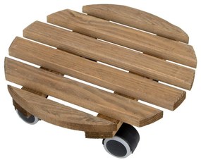 Bază mobilă pentru ghiveci din lemn ø 29 cm (înălțime 8 cm) Indoor – Esschert Design