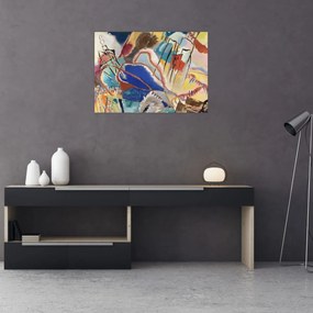 Tablou pe sticlă -  Vasily Kandinsky, Improvisation No. 30 (Cannons), reproducere (70x50 cm)