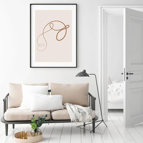 Poster - Abstracție cu linii (A4)