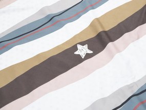 Lenjerie de pat din bumbac alb RUDAS + husa de perna 40 x 50 cm gratuit