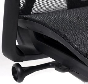 Scaun ergonomic SYYT 9506 negru, șezut culisabil și reclinare 135°