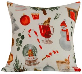 Husa de perna din microfibra FESTIVE MAGIC 45x45 cm, alb