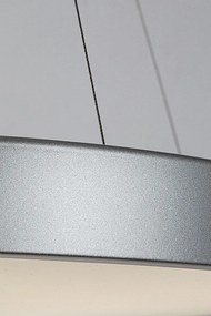 Lustra suspendata LED Tesia 40cm, argintiu