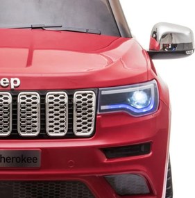 Masinuta Electrica cu acumulator pentru copii NOVOKIDS™ Jeep Grand Cherokee, Roti din Cauciuc EVA, Max 30 kg ,Usi cu deschidere ,Baterie12V ,2 Viteze