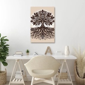 Tablou arborele vieții decorativ pe bej