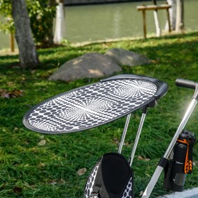 HOMCOM Triciclu Copii cu Umbrelă Pliabilă, Cană Detașabilă și Coș de Depozitare 105 x 47 x 98 cm Oțel Alb și Negru | Aosom Romania