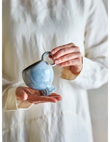 Cești albastru-deschis 4 buc. pentru cappuccino din gresie 250 ml Avonlea – Bloomingville