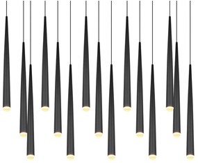 Lustră neagră LED Cala – Trio Select