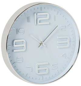 Ceas de perete Argintiu metalic 30 cm