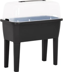 vidaXL Strat înălțat, 77x38,7x82 cm, PP