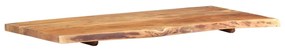 Blat lavoar de baie, 118x55x3,8 cm, lemn masiv de acacia 118 x 55 x 3.8 cm