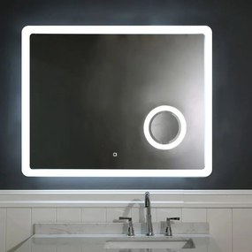 Oglinda cu iluminare si dezaburire Inter Ceramic 100x80 cm dreptunghiulara
