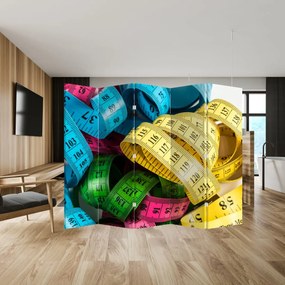 Paravan - Metri colorați (210x170 cm)