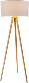 Lampadar Stabilo, lemn/tesatura, maro, 50 x 150 cm, 40w