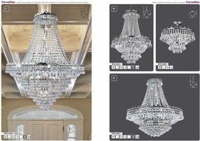 Lustra eleganta design LUX Versailles 9L crom