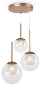 Lustra suspendata design modern minimalist Basic 3L aurie