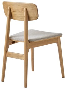 Scaun de dining bej/în culoare naturală Livo – Unique Furniture