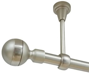 Galerie simpla prindere tavan fara inele james 19 mm crom mat (Alege marime: 140 cm)
