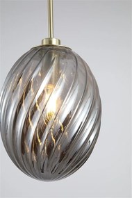 Pendul sticla fumurie Whirl