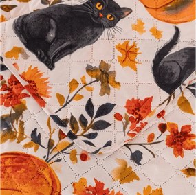 Cuvertura de pat CATS AND PUMPKINS, colorat Dimensiune: 170 x 210 cm