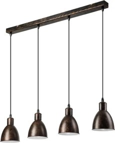 Brilagi - Lustru LED suspendat pe cablu RIDDY 4xE27/60W/230V cupru/patinat