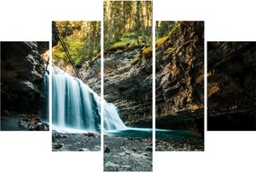 Tablou cu cascada de pădure (150x105 cm)