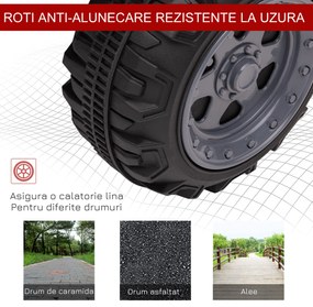 HOMCOM ATV Electric pentru Copii, Vehicul cu Baterie, Siguranță Maximă, Roșu, 66x44x42cm, Ideal 18-36 Luni | Aosom Romania