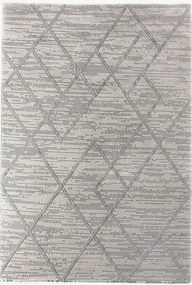 Covor MOTTO, 100x150 cm, forma dreptunghiulara, poliester, gri, 4587