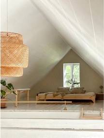 Pat matrimonial din lemn masiv de pin cu somieră 180x200 cm Elan – Karup Design