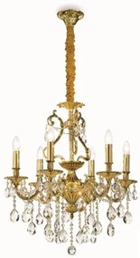 Lustră pe cablu Ideal Lux Crystal GIOCONDA 6×E14/40W/230V