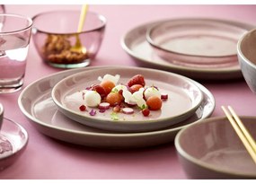 Farfurie roz/gri din gresie ø 27 cm Gastro Grey/Light Pink – Bitz