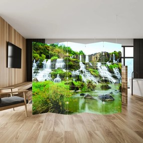 Paravan - Cascade cu plante (210x170 cm)