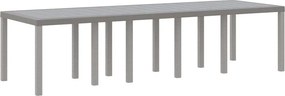 vidaXL Masă de Grădină Gri deschis 300 x 100 x 73 cm poliratan