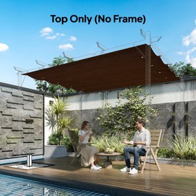 Outsunny Acoperiș Pergolă, Copertină Retractabilă pentru Soare, Protecție UV30+, 3 x 2.15m, Gri Închis | Aosom Romania
