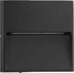 Mini Aplica perete exterior IP65, LED CCT Til negru