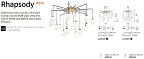 Lustra moderna cu 16 brate design decorativ Rhapsody SP16 236964 IDL