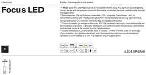 Pendul LED, accesoriu pentru sina magnetica Exility, Focus Smart 12W