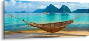 Tablou - Hamac pe plajă 3 (120x50 cm)