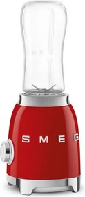 Blender Smeg PBF01RDEU, 300 W, 2 x 600 ml, 20 000–24 000 rpm, Baza antiderapanta,Fara BPA, Otel inoxidabil, Rosu