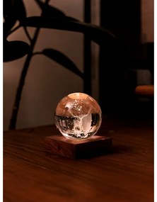 Decorațiune luminoasă maro închis cu USB Amber – Gingko