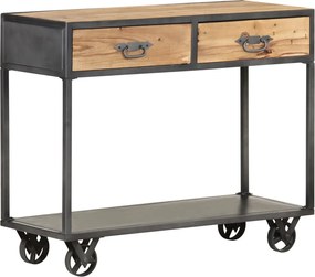 vidaXL Masă consolă, 90x35x74 cm, lemn masiv reciclat