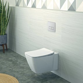 Vas wc suspendat Ideal Standard Strada II AquaBlade alb lucios cu capac soft close inclus