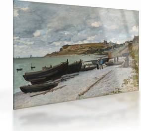 Tablou pe sticlă - Claude Monet, Sainte Adresse, reproducere (70x50 cm)
