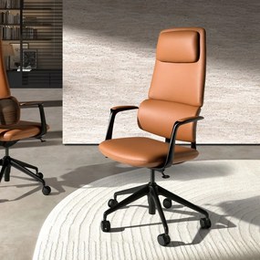 Scaun de birou modern piele sintetica Brown