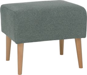 Taburet SAMY, stofa clasica verde menta, 42x52x43 cm