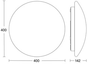 Corp de iluminat LED pentru baie RS PRO LED P3 LED/19,5W/230V IP54 3000K Steinel 056131