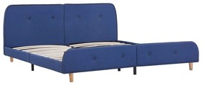 280929 vidaXL Cadru de pat, albastru, 160 x 200 cm, material textil