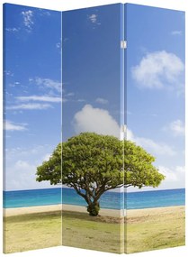 Paravan - Plaja cu copac (126x170 cm)