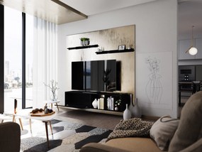 Mobilier living Berny 17 (negru + negru lucios). 1035425