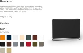 Jardiniera / Ghiveci plante design decorativ modern VELA WALL PLANTER basic